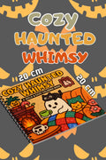 Cozy Haunted Whimsy Bold And Easy 20x20 Cm Büyük Boyama Kitabı, Çocuklar Ve Yetişkinler İçin