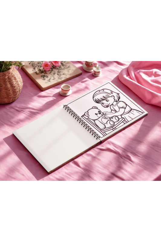 Girls Moments Bold And Easy 20 x 20 Cm Büyük Boyama Kitabı