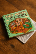 Tiny House Little İsometric Corners – 20x20 cm Büyük Boyama Kitabı, Çocuklar ve Yetişkinler