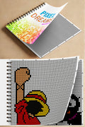 Pixel Dreams Skecth Book 20 X 20 Cm 50x50 Kareli Pixel Art, Eskiz, Çizim Ve Boyama Kitabı