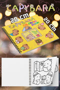 Kapibara (Capybara) Bold And Easy 20 x 20 Cm Büyük Boyama Kitabı