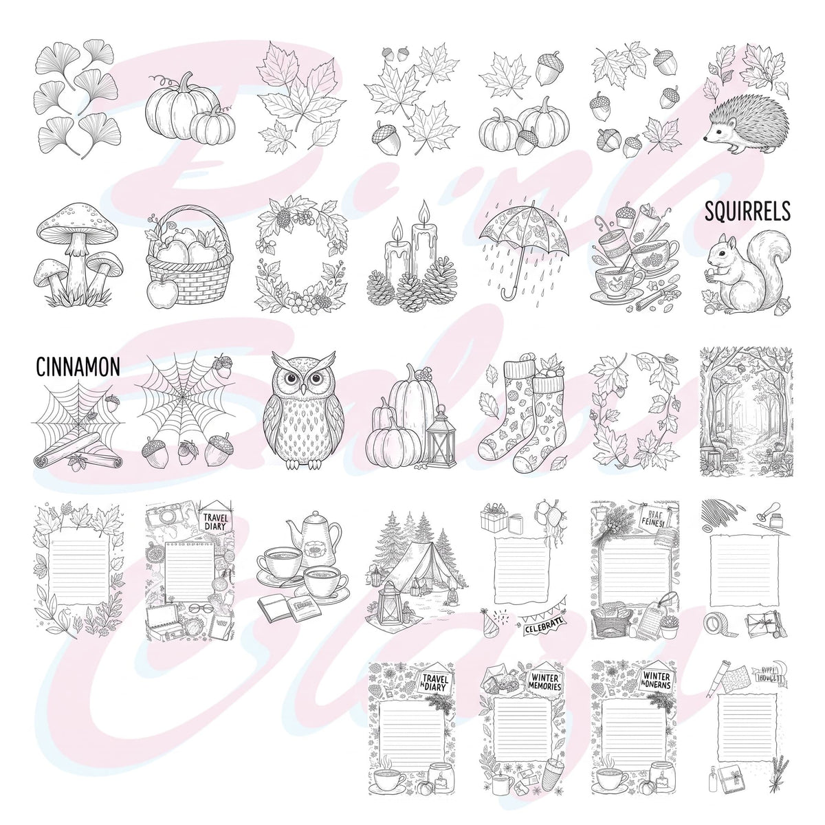 Notebook Therapy Junk Journal 10x20 cm Cep Boy Boyama Kitabı