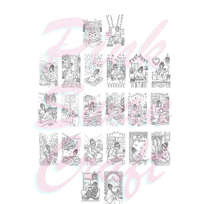 Cozy Girl Seasons: A Year of Quiet Moments 10x20 cm