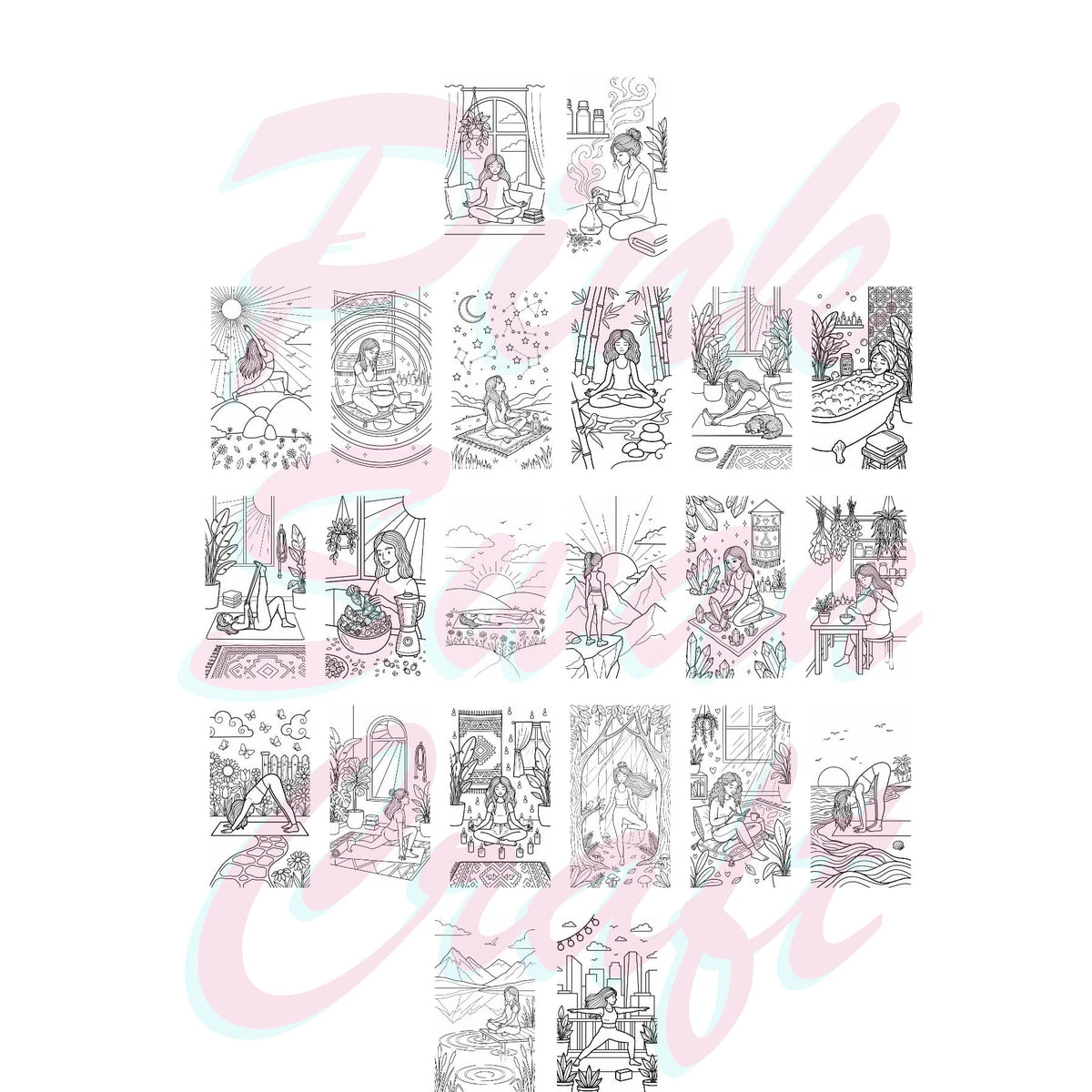 Yoga & Wellness Girl: Find Your Balance - 10X20 cm