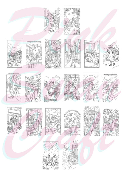 Anime Vibes Anime Boyama Kitabı 10x20 cm Cep ve Çanta Boyu
