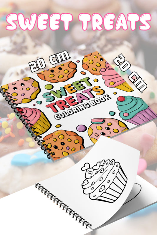 Sweet Treats Bold And Easy 20 x 20 Cm Büyük Boyama Kitabı
