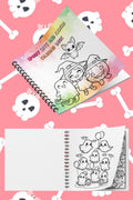 Halloween Spooky Cute And Kawaii Bold And Easy 20 x 20 Cm Büyük Boyama Kitabı
