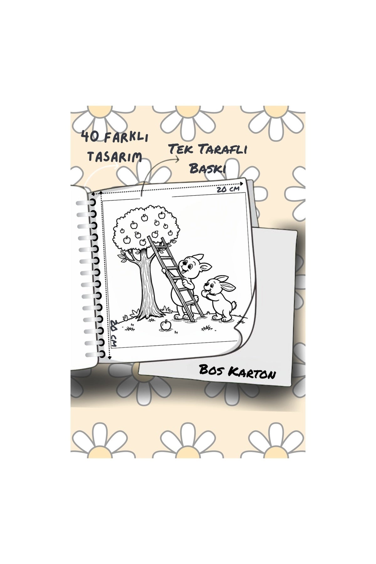 Bold And Easy Comf Day 20 x 20 Cm Büyük Boyama Kitabı - Yetişkin ve Çocuklar İçin Boyama Kitabı