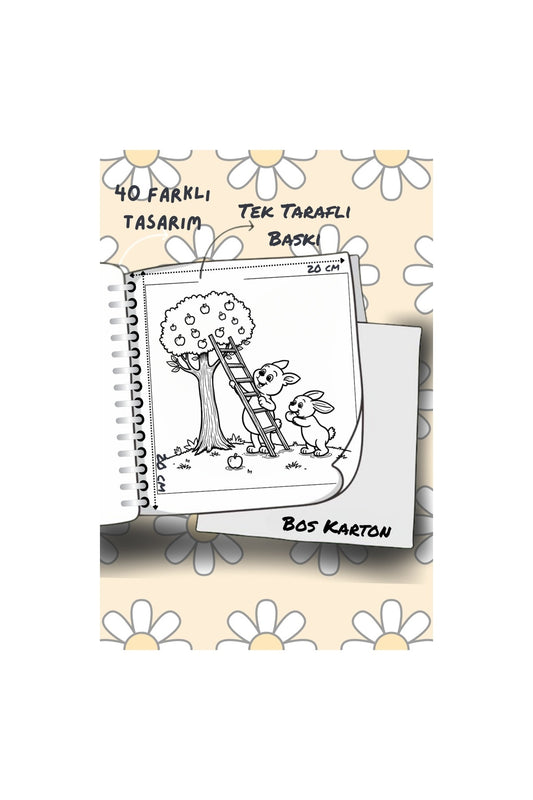 Bold And Easy Comf Day 20 x 20 Cm Büyük Boyama Kitabı - Yetişkin ve Çocuklar İçin Boyama Kitabı