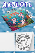 Cozy Axolotls (Aksolotlar) Bold And Easy 20 x 20 Cm Büyük Boyama Kitabı