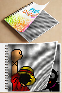 Pixel Dreams Skecth Book 20 X 20 Cm 50x50 Kareli Pixel Art, Eskiz, Çizim Ve Boyama Kitabı