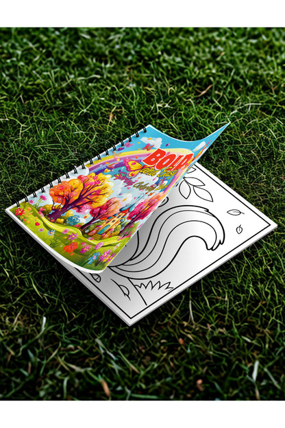 Spring (ilkbahar) Bold And Easy 20 x 20 Cm Büyük Boyama Kitabı