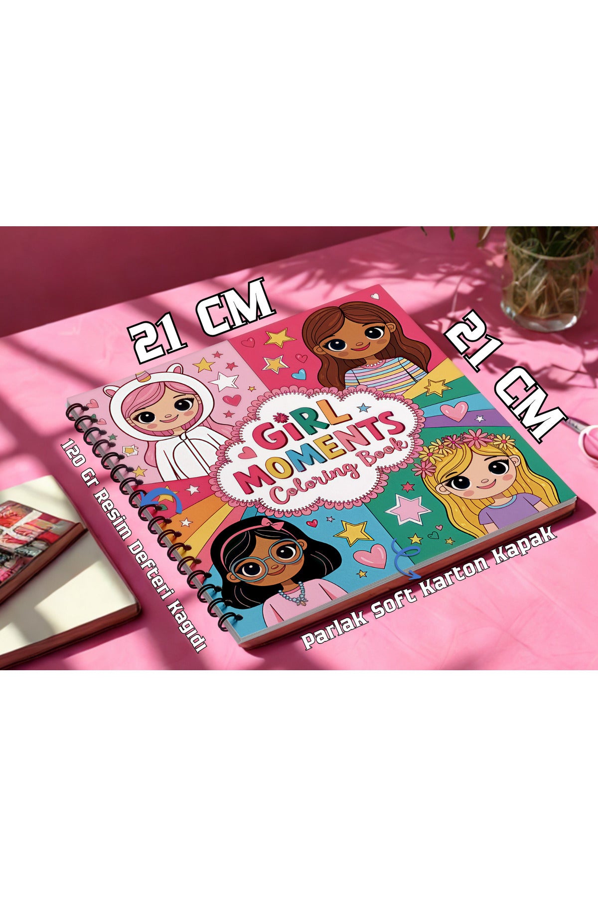 Girls Moments Bold And Easy 20 x 20 Cm Büyük Boyama Kitabı