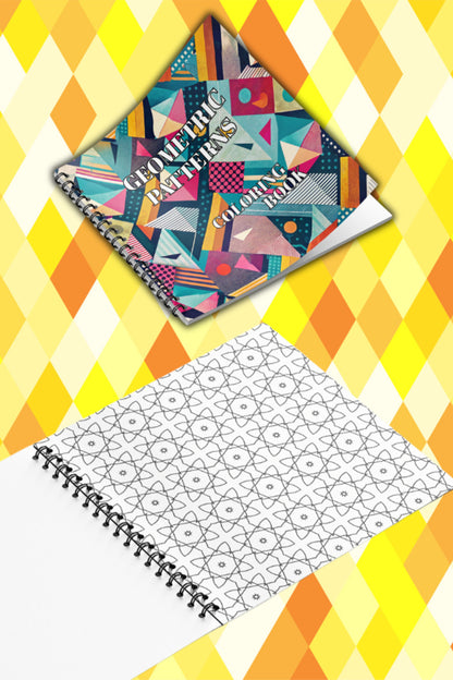 Geometrik Patternler 20 x 20 Cm Büyük Boyama Kitabı