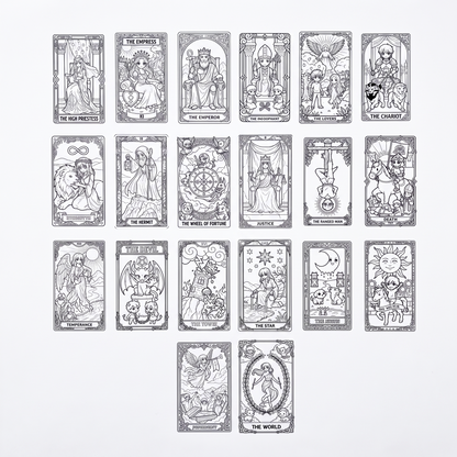 Anime Tarot: Bold & Easy Boyama Kitabı - 10x20 cm