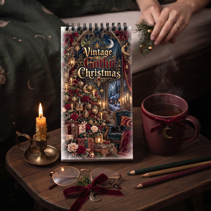 Vintage Gothic Christmas 10x20 cm Cep / Çanta Boy Boyama Kitabı
