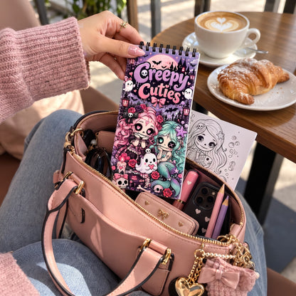 Creepy Cuties Korkunç Sevimli 10x20 cm Cep / Çanta Boy Boyama Kitabı