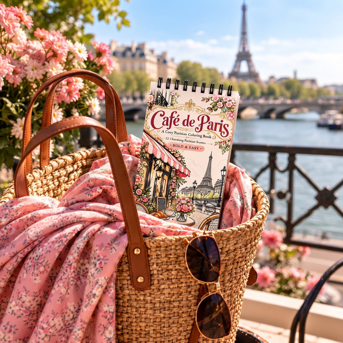 Café de Paris – Paris Kafeleri Temalı Bold & Easy Boyama Kitabı | 10x20 cm