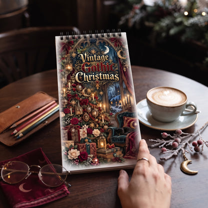 Vintage Gothic Christmas 10x20 cm Cep / Çanta Boy Boyama Kitabı