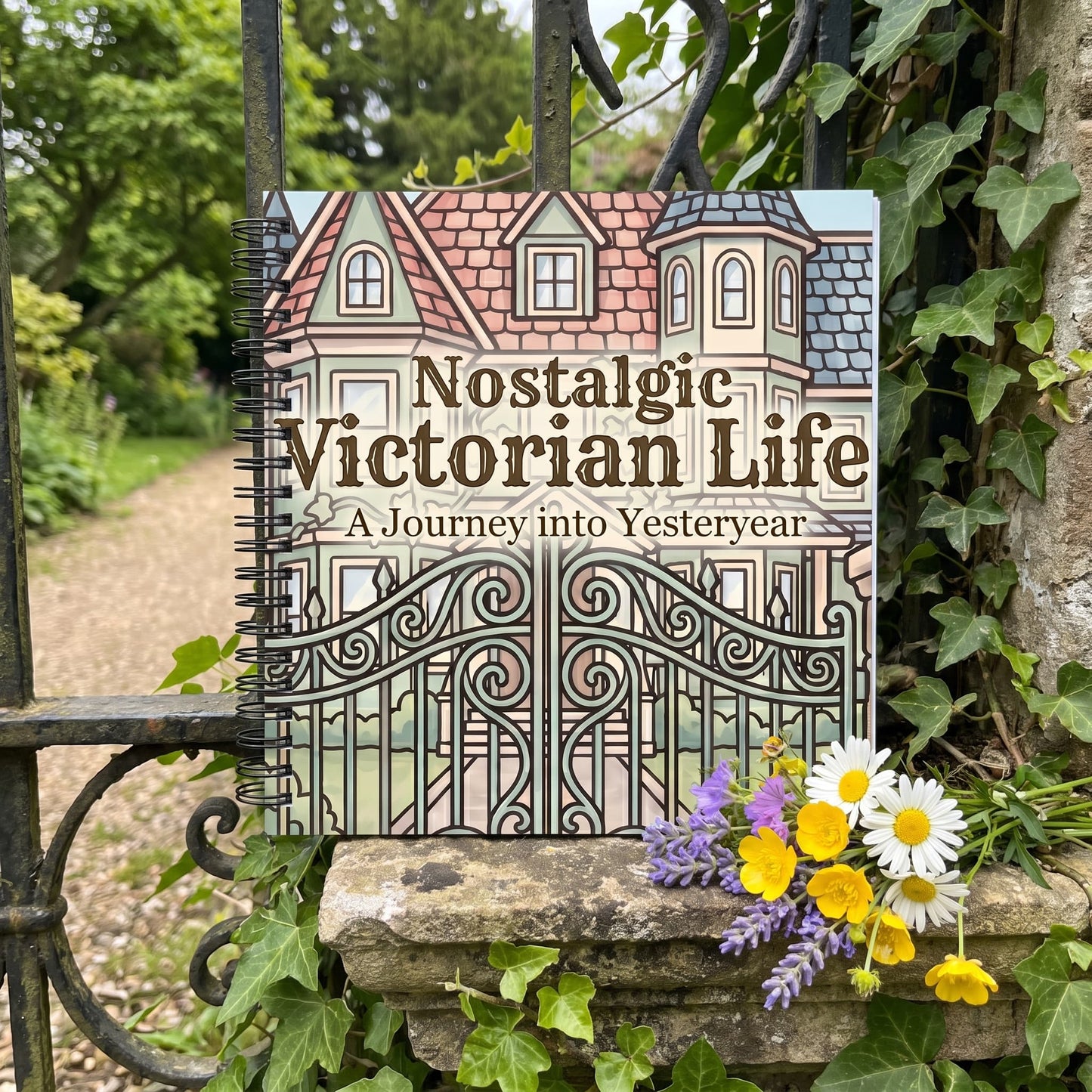 Vintage Nostalgic Victorian Life 20x20 Cm Büyük Boyama Kitabı, Çocuklar Ve Yetişkinlere