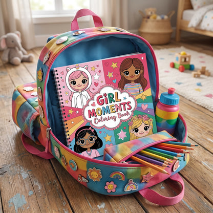 Girls Moments Bold And Easy 20 x 20 Cm Büyük Boyama Kitabı