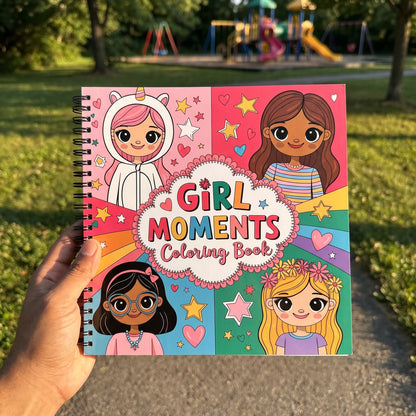 Girls Moments Bold And Easy 20 x 20 Cm Büyük Boyama Kitabı