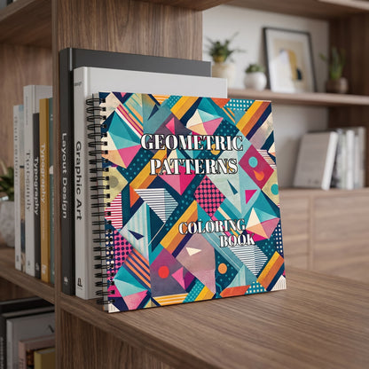 Geometrik Patternler 20 x 20 Cm Büyük Boyama Kitabı