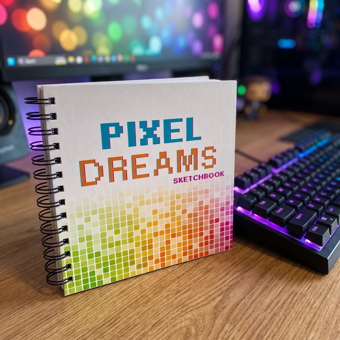 Pixel Dreams Skecth Book 20 X 20 Cm 50x50 Kareli Pixel Art, Eskiz, Çizim Ve Boyama Kitabı