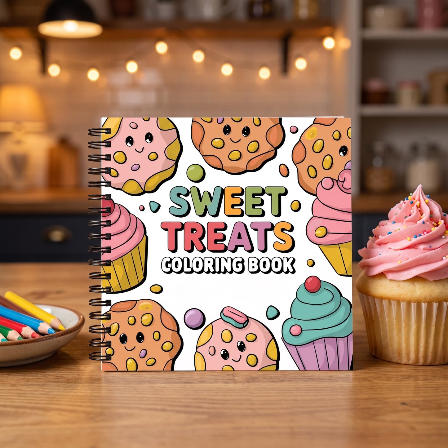Sweet Treats Bold And Easy 20 x 20 Cm Büyük Boyama Kitabı