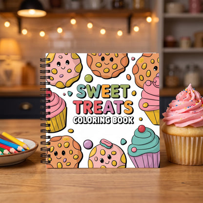 Sweet Treats Bold And Easy 20 x 20 Cm Büyük Boyama Kitabı