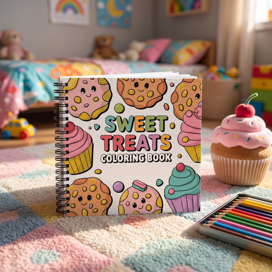 Sweet Treats Bold And Easy 20 x 20 Cm Büyük Boyama Kitabı