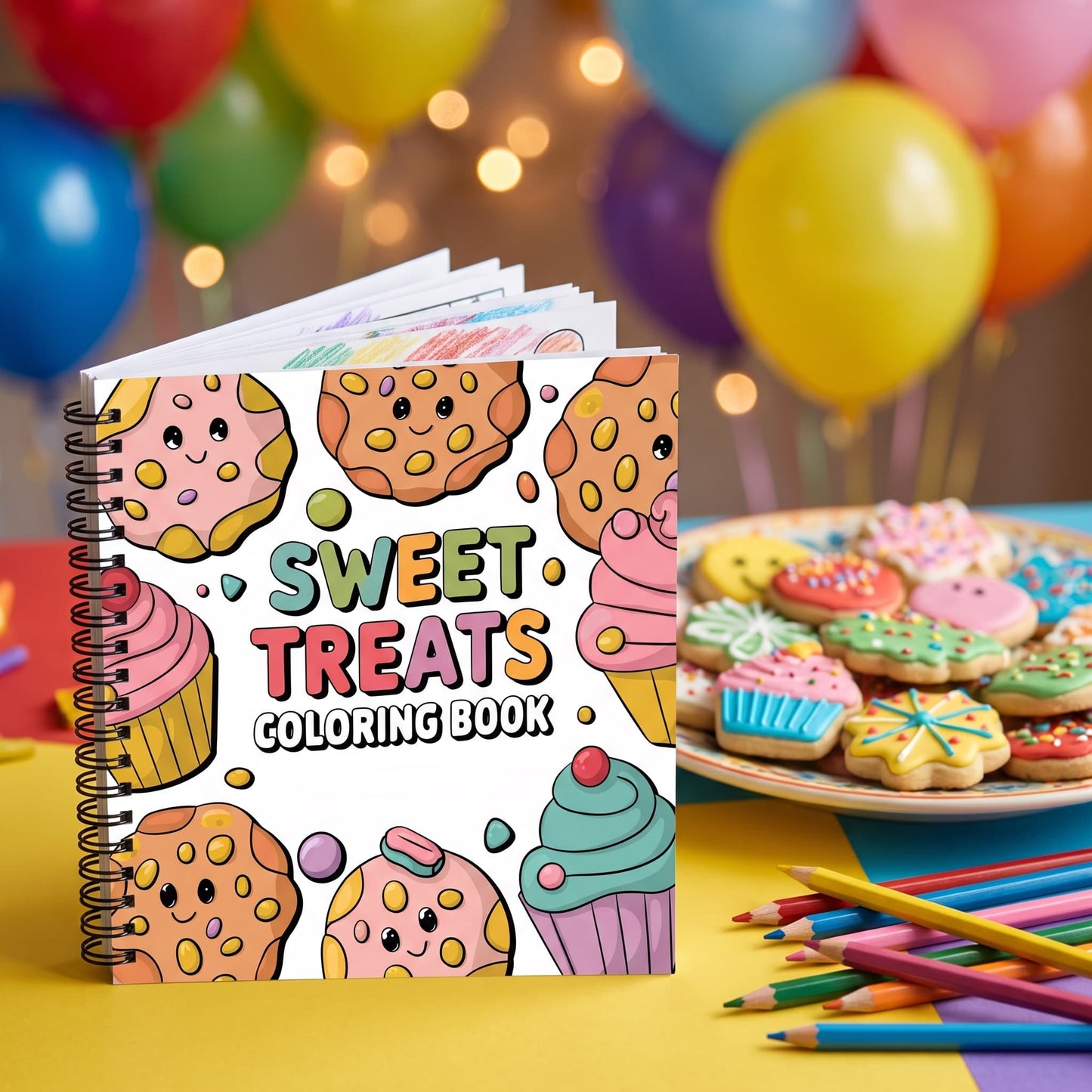 Sweet Treats Bold And Easy 20 x 20 Cm Büyük Boyama Kitabı