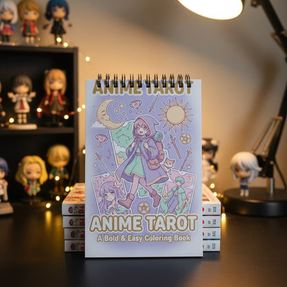 Anime Tarot: Bold & Easy Boyama Kitabı - 10x20 cm