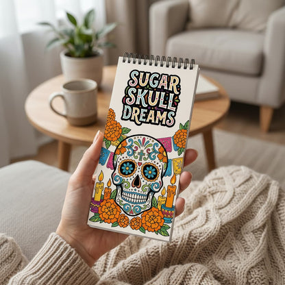 Sugar Skull Dreams Cep Boy Boyama Kitabı 10x20 cm
