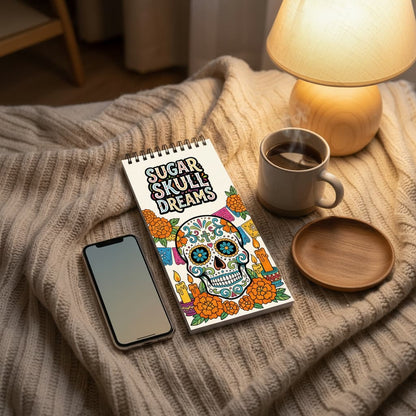 Sugar Skull Dreams Cep Boy Boyama Kitabı 10x20 cm
