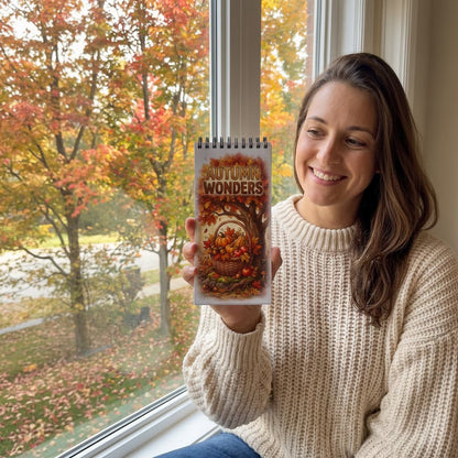 Autumn Wonders – Sonbahar Temalı Cep Boy Boyama Kitabı | Kendine Zaman Ayır