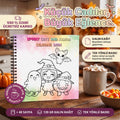 Halloween Spooky Cute And Kawaii Bold And Easy 20 x 20 Cm Büyük Boyama Kitabı