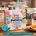 Easy Shape Patterns Trace Sketch Color Boyama Kitabı 20x20 cm 30 Görsel