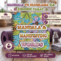 Mandala Manifest Words Bold And Easy – 20x20 cm Büyük Boyama Kitabı, Çocuklar ve Yetişkinler İçin