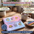 Cute Kawaii Mental Health Bold And Easy - 20x20 Büyük Boyama Kitabı, Çocuklar Ve Yetişkinler