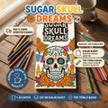Sugar Skull Dreams Cep Boy Boyama Kitabı 10x20 cm
