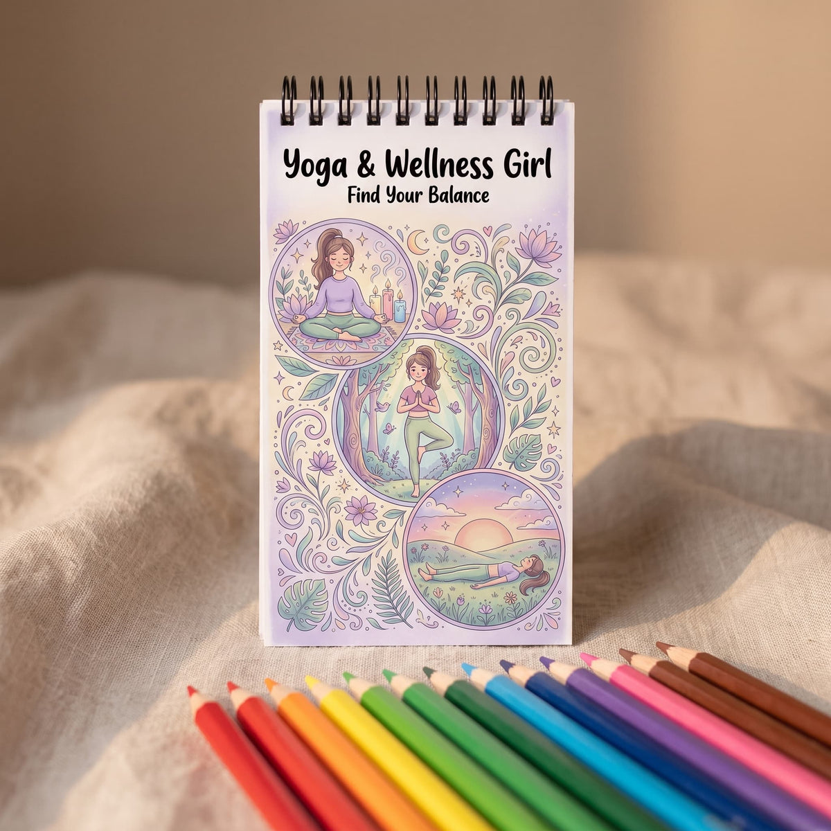 Yoga & Wellness Girl: Find Your Balance - 10X20 cm