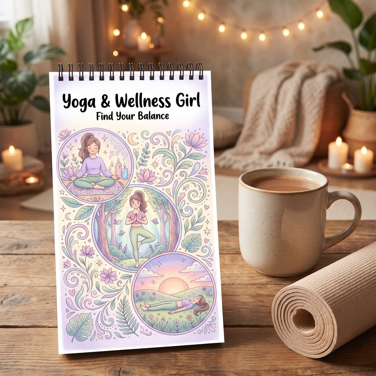 Yoga & Wellness Girl: Find Your Balance - 10X20 cm