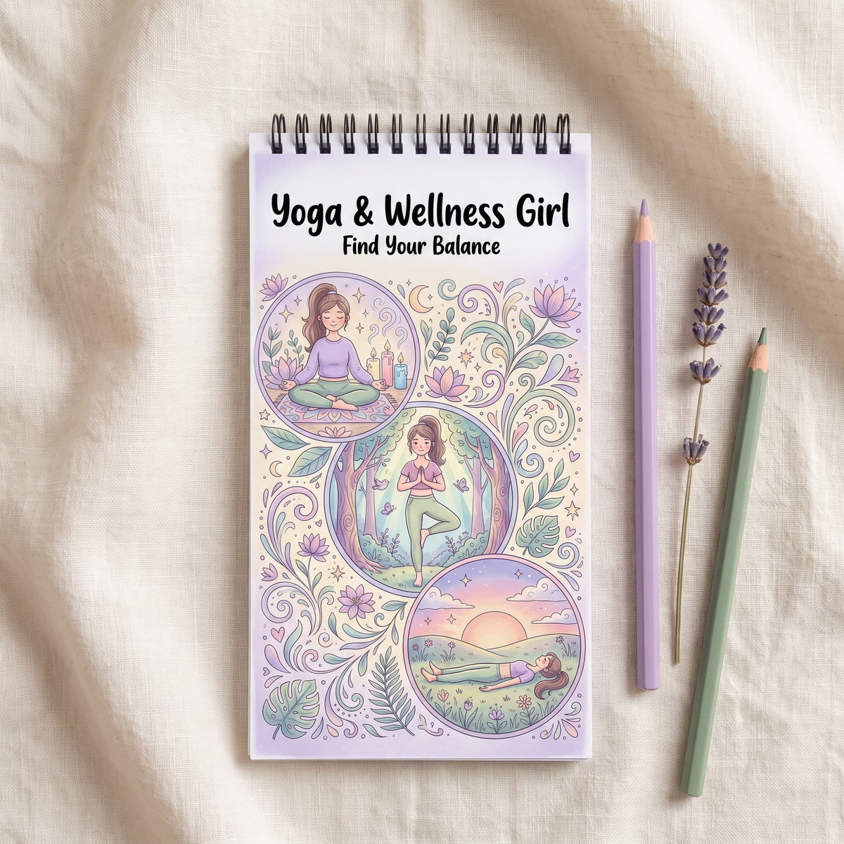 Yoga & Wellness Girl: Find Your Balance - 10X20 cm