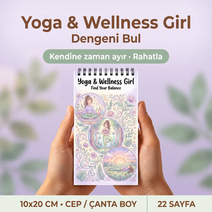 Yoga & Wellness Girl: Find Your Balance - 10X20 cm