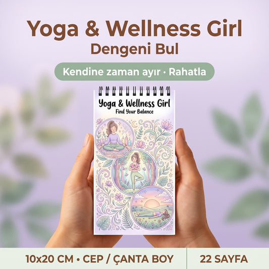 Yoga & Wellness Girl: Find Your Balance - 10X20 cm