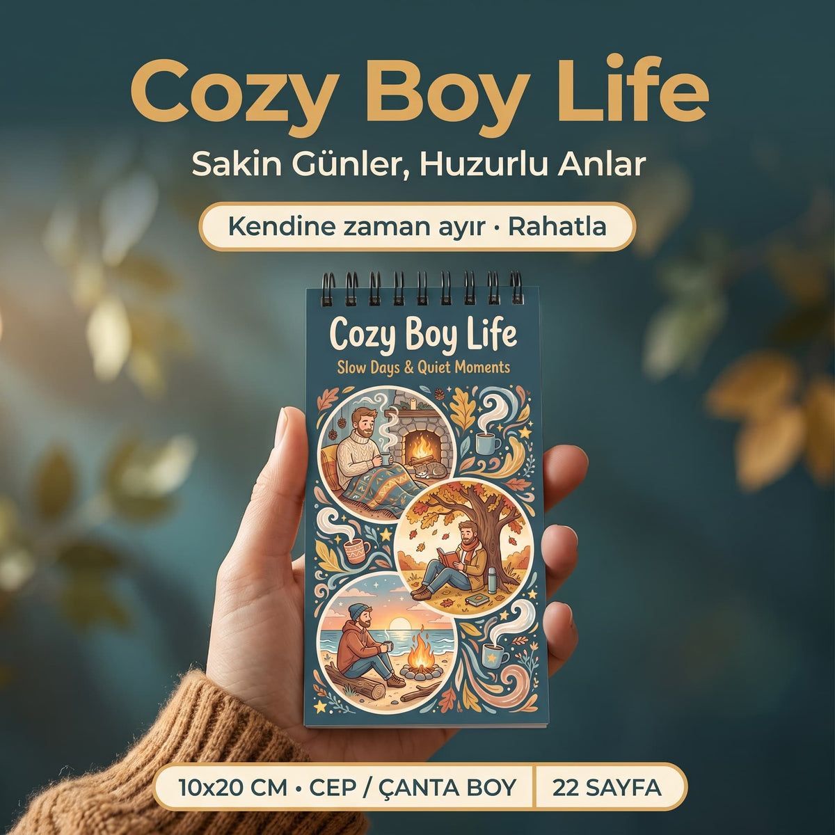 Cozy Boy Life: Slow Days & Quiet Moments - 10x20 cm